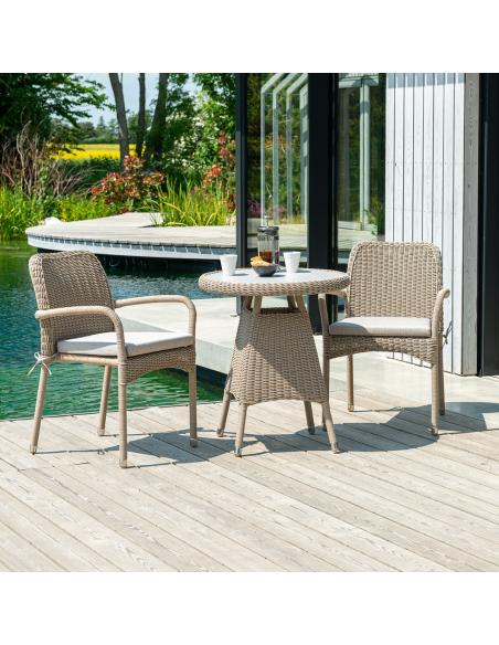 Alexander Rose Hazelmere Stacking Armchair Natural