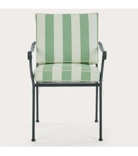 Neptune Cheltenham Carver Chair with Green Striped...