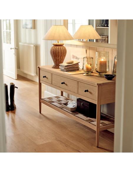 Neptune Frome Console Table - Natural Oak