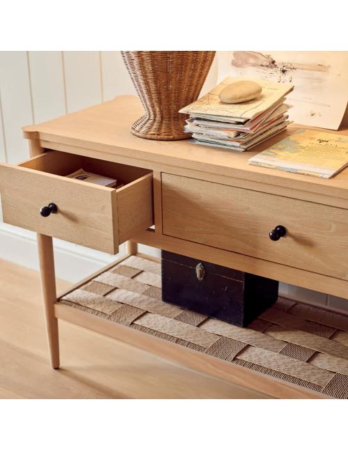 Neptune Frome Console Table - Natural Oak