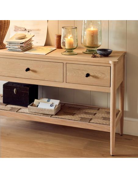 Neptune Frome Console Table - Natural Oak