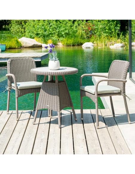 Alexander Rose Hazelmere Stacking Armchair Grey