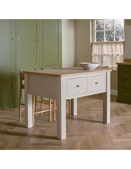 Neptune Charlecote Freestanding Kitchen Island with Oak Top - Medium
