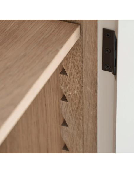 Neptune Farlow Freestanding Double Kitchen Larder - Silver Birch