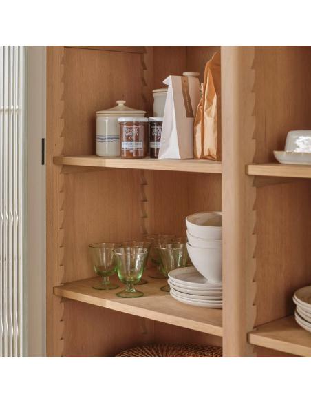 Neptune Farlow Freestanding Double Kitchen Larder - Silver Birch