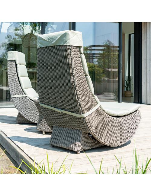 Alexander Rose Hazelmere Lazy Chair Grey