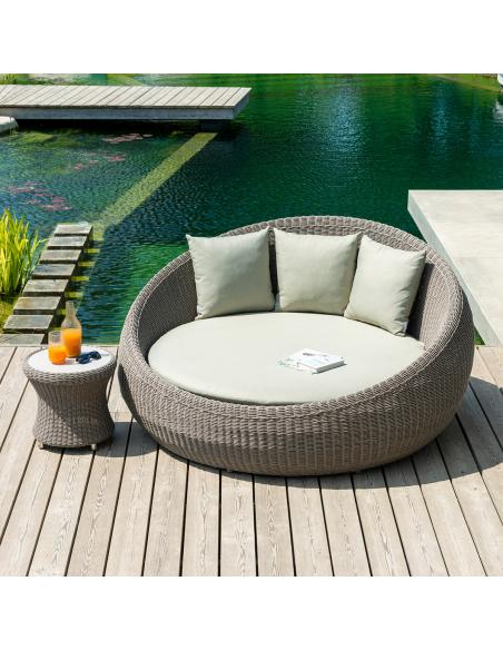 Alexander Rose Hazelmere Round Daybed Grey