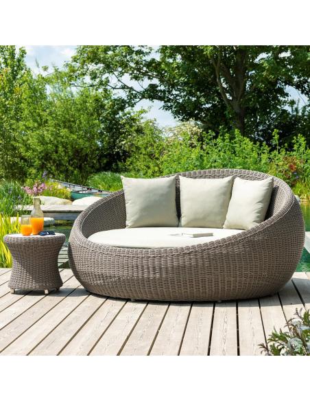 Alexander Rose Hazelmere Round Daybed Grey