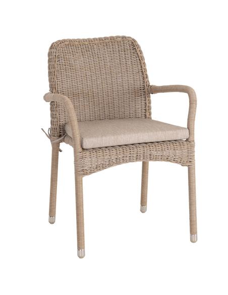 Alexander Rose Hazelmere 2 Seat Dining Set Natural
