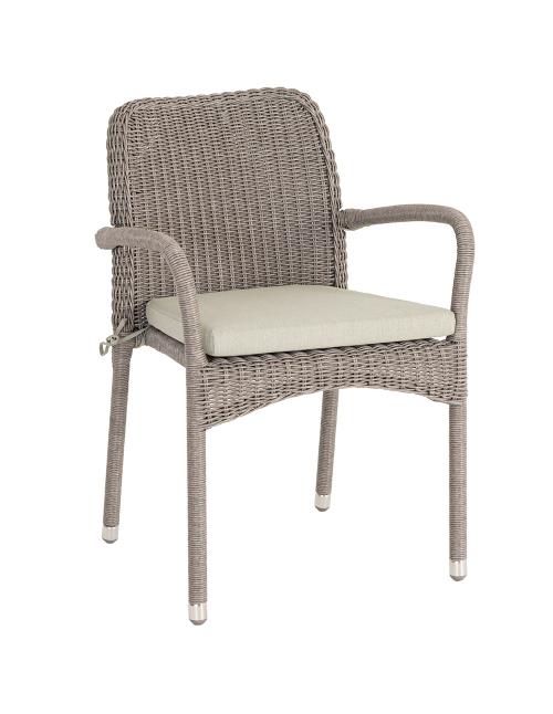 Alexander Rose Hazelmere 2 Seater Dining Set Grey
