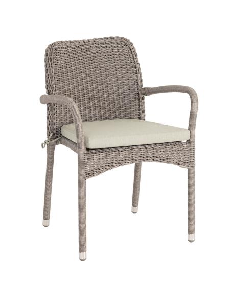 Alexander Rose Hazelmere 2 Seater Dining Set Grey