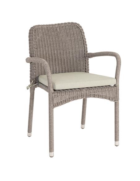 Alexander Rose Hazelmere 4 Seater Dining Set Grey