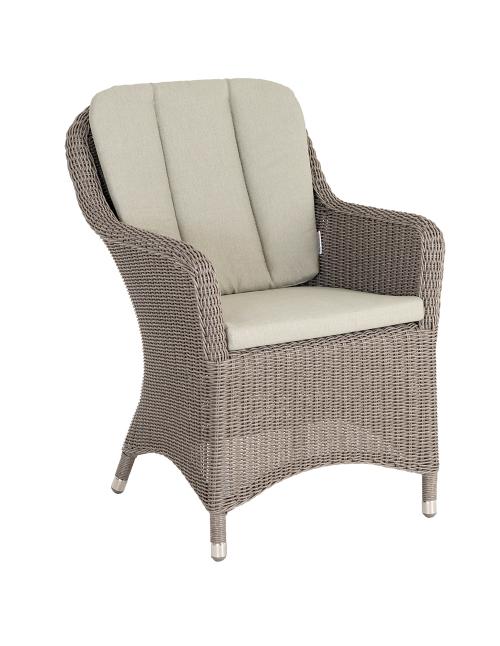 Alexander Rose Hazelmere 6 Seater Dining Set Grey