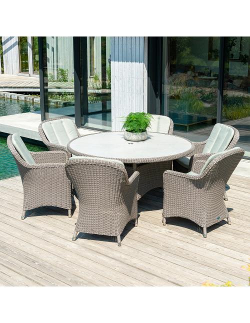 Alexander Rose Hazelmere 6 Seat Round Dining...