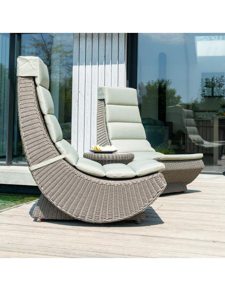 Alexander Rose Hazelmere Lazy Chair Set - Grey