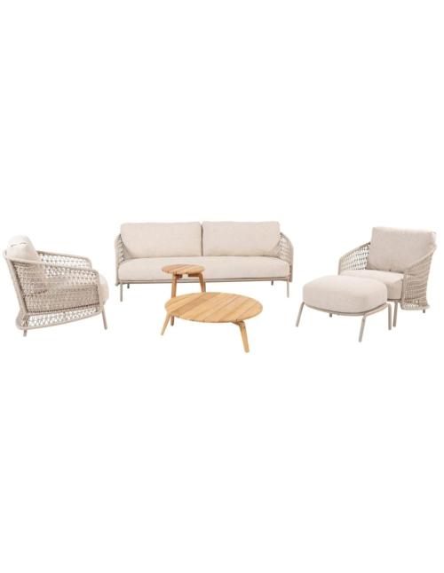 4 Seasons Outdoor Puccini Lounge Set with Zucca...