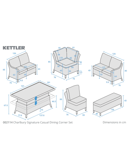 Kettler Charlbury Signature Corner Set