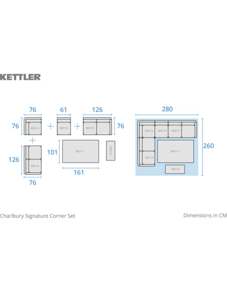 Kettler Charlbury Signature Corner Set