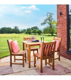 Alexander Rose Redcliffe 4 Seater Square Dining Set