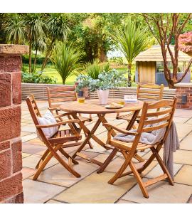 Alexander Rose Redcliffe 4 Seater Round Dining Set