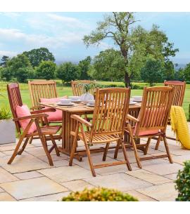 Alexander Rose Redcliffe 6 Seater Rectangular Dining Set