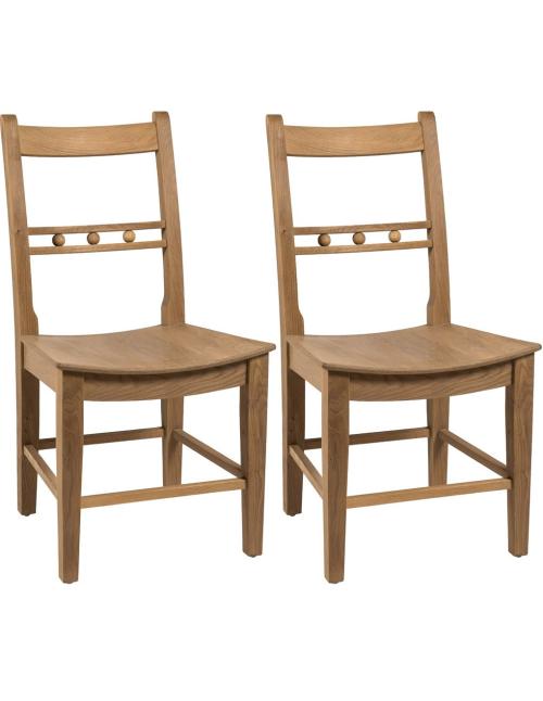 Neptune (SET of 2) Suffolk Seasoned Oak Dining...