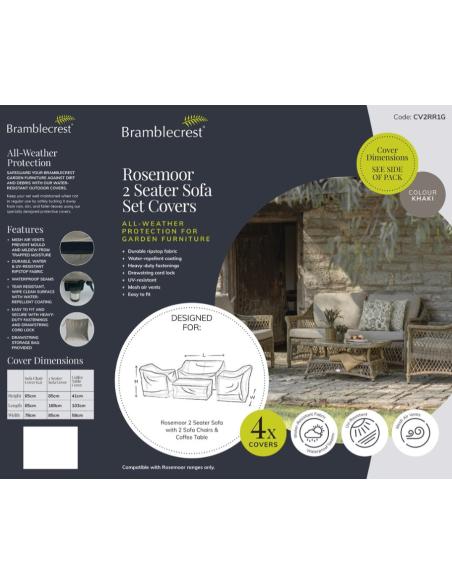 Bramblecrest Rosemoor 2 Seater Sofa Set Covers CV2RR1G