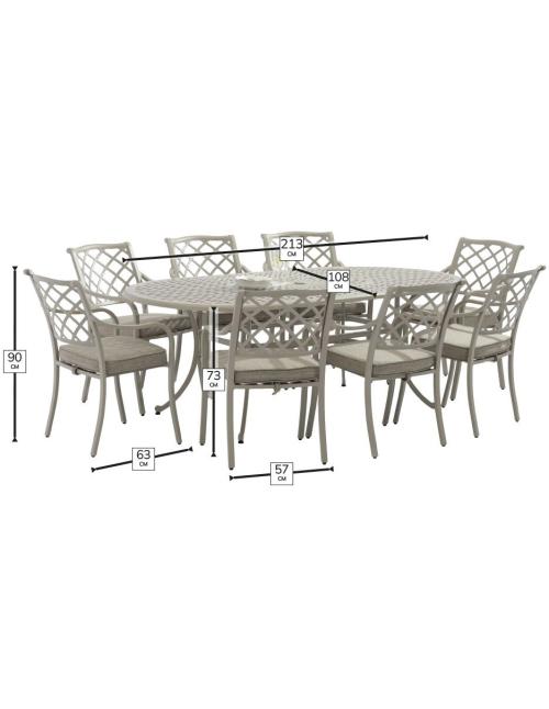 Bramblecrest RHS Bridgewater Stone 8 Seater...