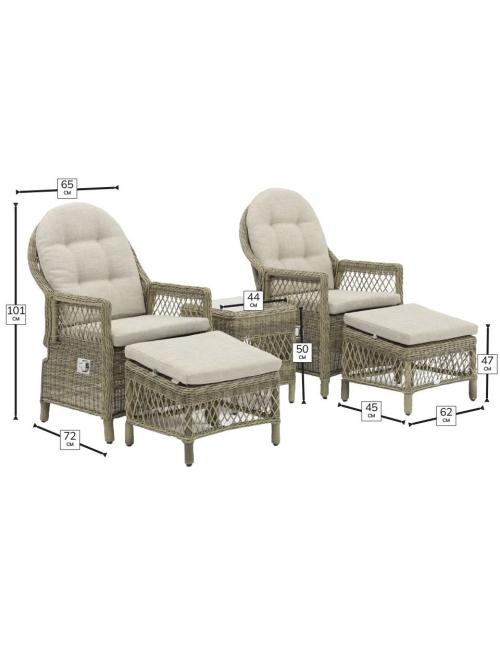 Bramblecrest RHS Rosemoor Recliner Set