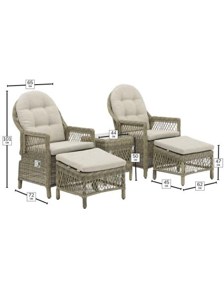 Bramblecrest RHS Rosemoor Recliner Set