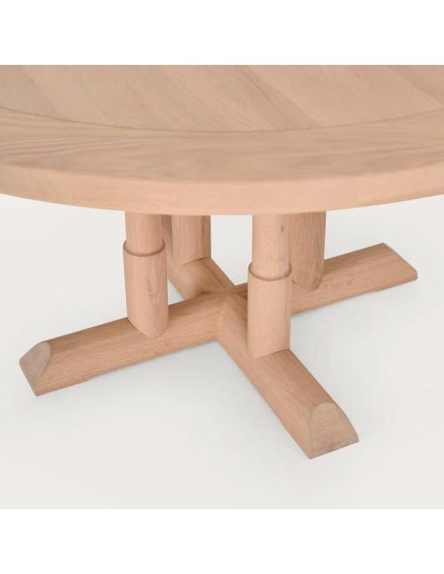 Neptune Battersea 6 Seater Round Oak Dining Table