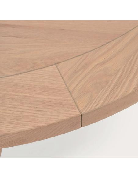 Neptune Battersea 6 Seater Round Oak Dining Table