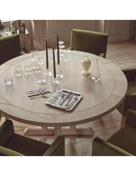 Neptune Battersea 6 Seater Round Oak Dining Table