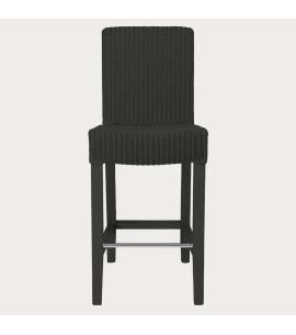 Neptune Montague Lloyd Loom High Back Bar Stool - Charcoal