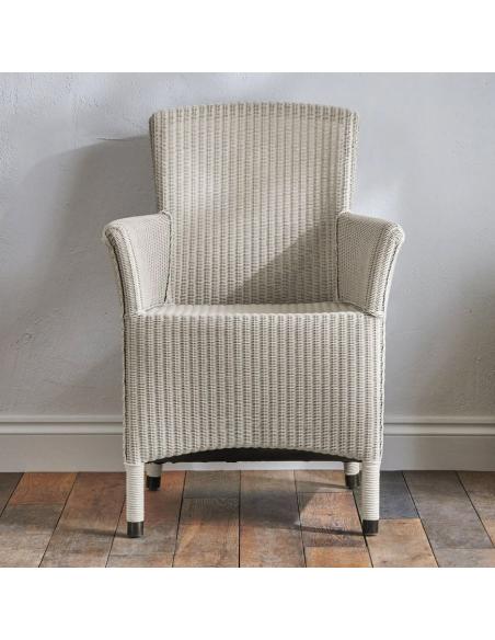 Neptune Havana Lloyd Loom Carver Dining Chair - Driftwood