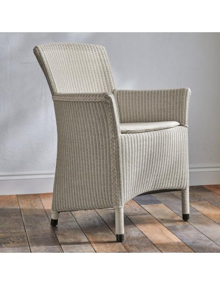 Neptune Havana Lloyd Loom Carver Dining Chair - Driftwood