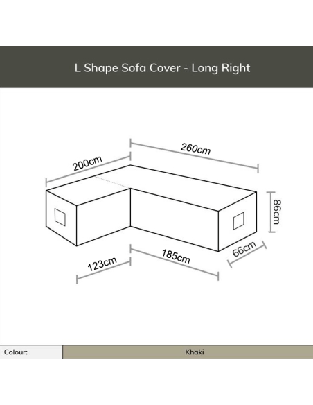 Bramblecrest L Shape Sofa Cover - Long Right