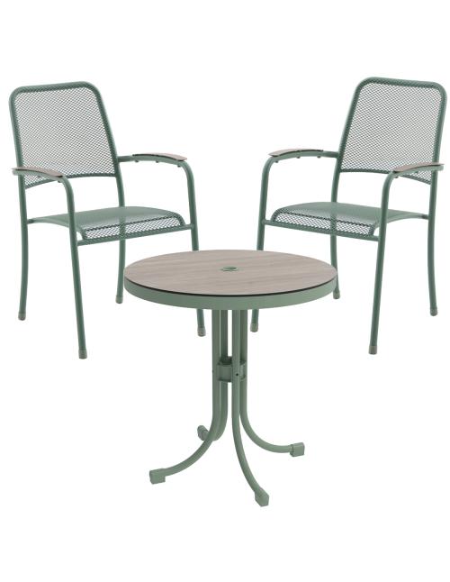 Alexander Rose Bergen 2 Seater Round Dining Set