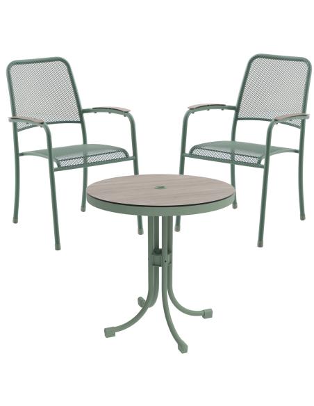 Alexander Rose Bergen 2 Seater Round Dining Set