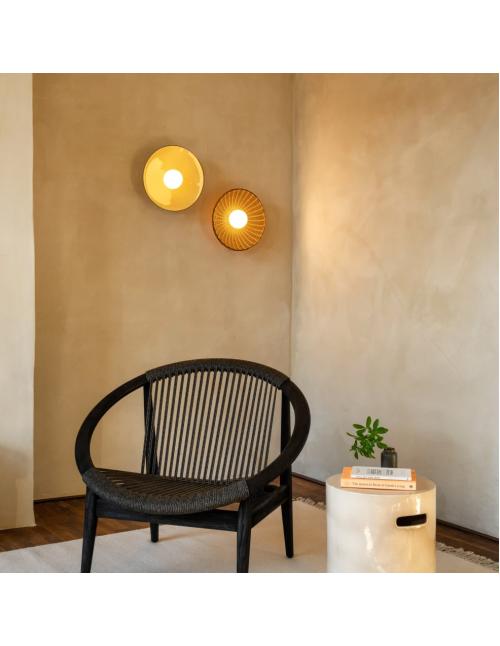 Vincent Sheppard Arvin Wall Lamp with Rattan Shade