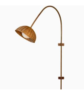 Vincent Sheppard Arvin Swivel Lamp with Rattan Shade