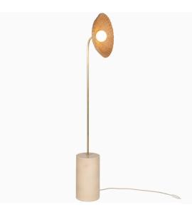 Vincent Sheppard Arvin Curved Floor Lamp - Mushroom/Rattan