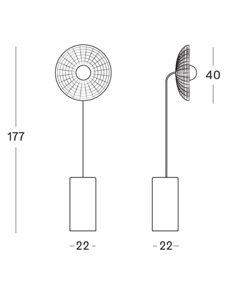Vincent Sheppard Arvin Curved Floor Lamp - Mushroom/Rattan