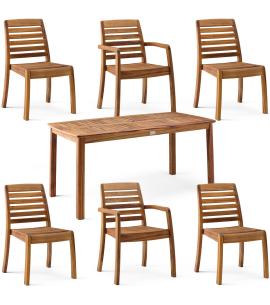 Alexander Rose National Trust Cotswold 6 Seat Rectangular...