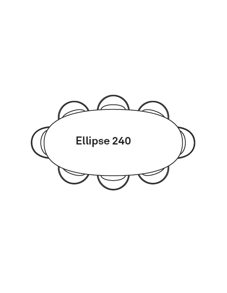 Vincent Sheppard Atlas 240x120cm Ellipse Dining Table