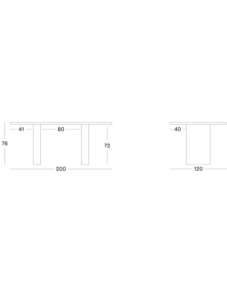 Vincent Sheppard Foster 200x120cm Ellipse Dining Table