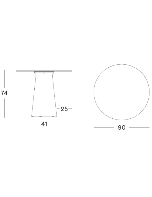 Vincent Sheppard Sandro Dining Table Dia 90 -...
