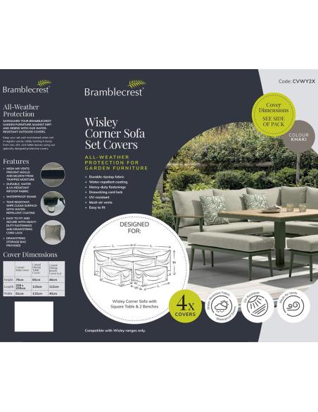 Bramblecrest Wisley Square Sofa Set Covers CVWY2X