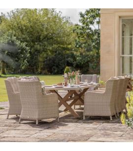 Bramblecrest Chedworth Sandstone 8 Seater Rectangular...