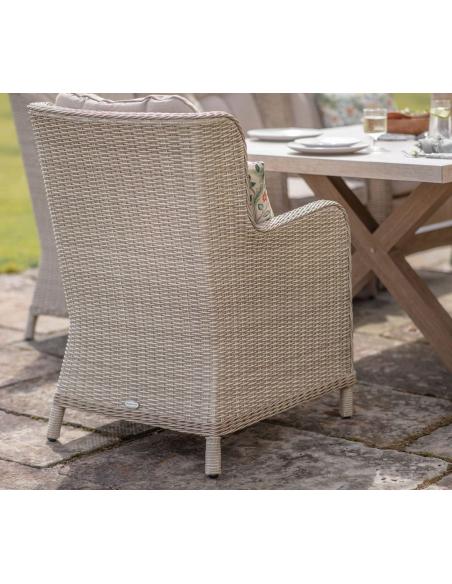 Bramblecrest Chedworth Sandstone 8 Seater Rectangular Dining Set